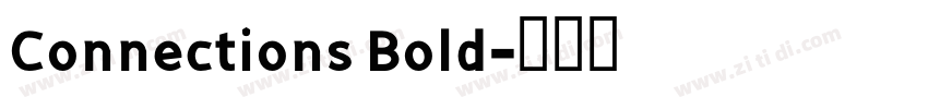 Connections Bold字体转换
